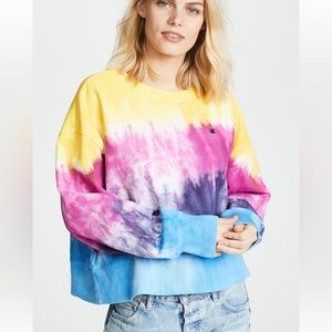 Tie dye champion premium reverse weave crewneck